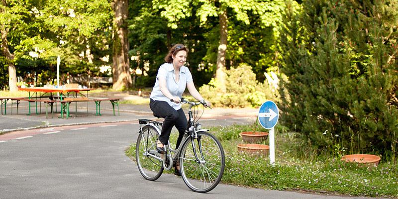 Foto: Radfahrschule für Erwachsene